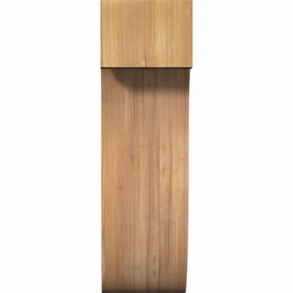 Del Monte Rough Sawn Corbel, Western Red Cedar, 6W X 8D X 20H